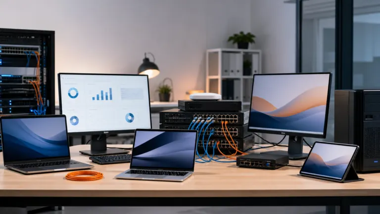 Standardized business computers and network equipment in a mixed-vendor IT environment
